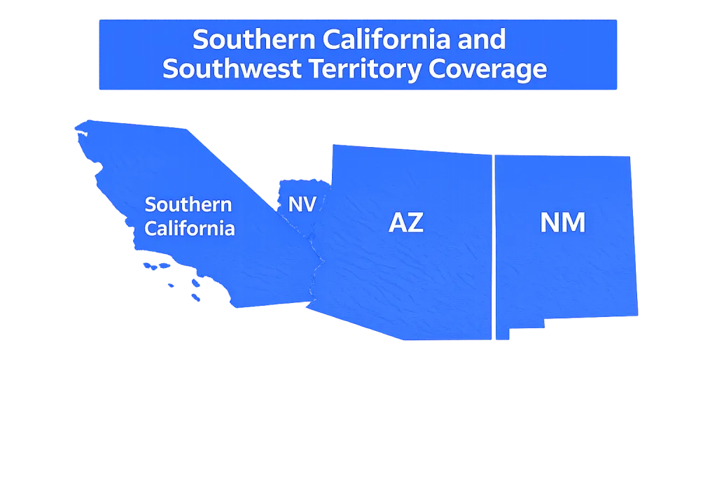 Southwest Territory Coverage Map